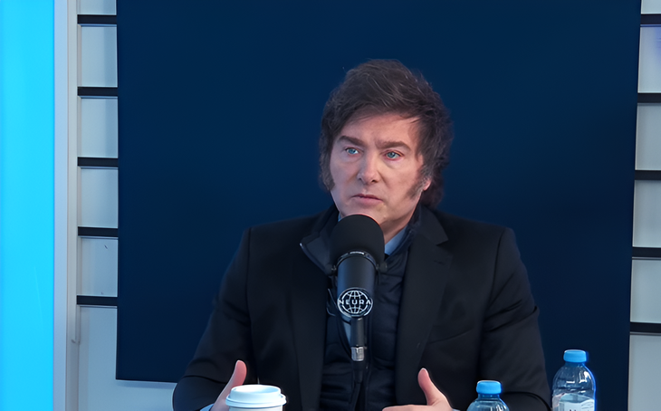 Javier Milei in his interview this Friday.