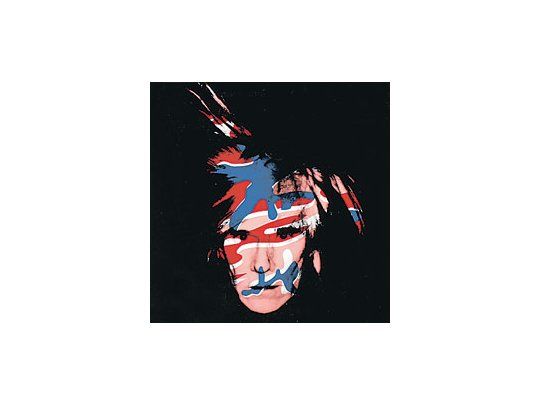 Autorretrato de Andy Warhol, de cuya muerte este año secumplen 20 años; el mundo del arte lo recuerda con muestrasy ventas millonarias, y las marcas más famosas conjeans, zapatos y joyas.
