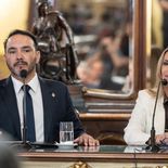 Juan Pablo Valdés y la presidente del Banco de Corrientes, Laura Sprovieri. Juan Pablo Valdés y la presidente del Banco de Corrientes, Laura Sprovieri.