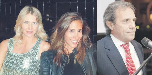 Julieta Spina y Florencia Perotti, en el cumpleaños de Augusto Rodríguez Larreta el lunes. Ambas lanzaron el exitoso emprendimiento “Bajo el sur”, un e-commerce. El miércoles, Jorge Sánchez Córdova agasajó a clientes y amigos en el tradicional evento del Banco Finansur.