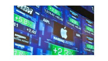 Las acciones de Apple alcanzaron un récord.