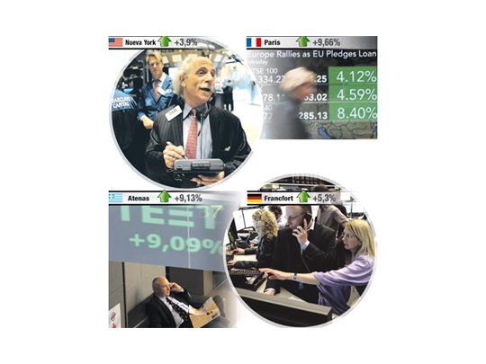 Celebró Wall Street el blindaje al euro: acciones ganan casi el 4%
