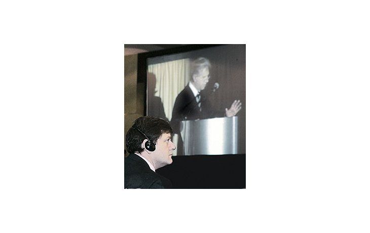 EE.UU. y Uruguay avanzan en sus relaciones comerciales:ayer el funcionario Everett Eissenstat estuvo en un seminariocon Tabaré Vázquez.
