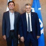 Julián Escuder, country manager de Pluspetrol Argentina, y Horacio Marín, presidente y CEO de YPF. Julián Escuder, country manager de Pluspetrol Argentina, y Horacio Marín, presidente y CEO de YPF.