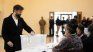 Gabriel Boric emitió su voto en el Liceo Industrial Armando Quezada Acharán, en Punta Arenas.