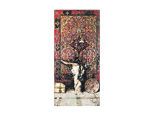 «Arabe delante de un tapiz», de Mariano Fortuny, se vendió ayer por el precio récord para el artista español de 1.193.000 dólares, en una subasta de pintura europea del siglo XIX en la que Sotheby’s de Londres recaudó 8,7 millones de dólares.