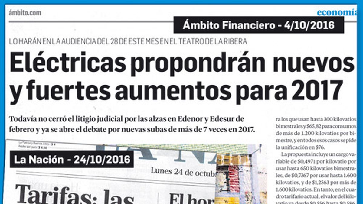 Macri avaló un nuevo aumento en tarifas de luz en Capital y GBA