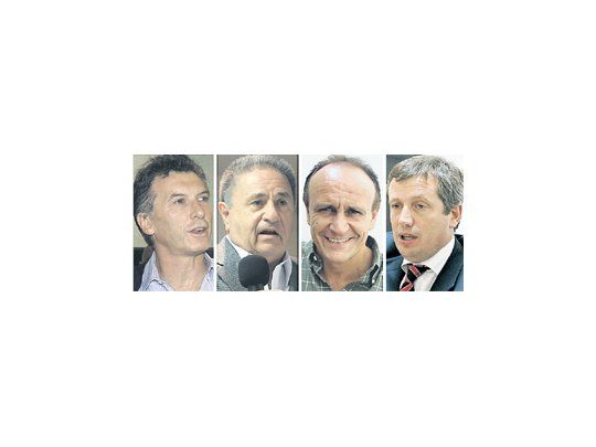 Mauricio Macri, Eduardo Duhalde, Miguel del Sel, Emilio Monzó