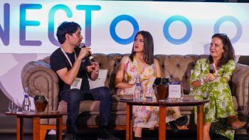 Mónica Martinez, Chief Innovation Officer en Vector Casa de Bolsa y Valdemaro Mendoza Co-founder y CEO de tyba Colombia.