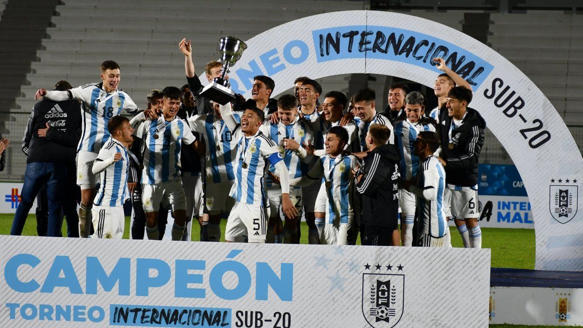 Copa Maldonado: el seleccionado argentino Sub 20 venció a Uruguay y gritó campeón