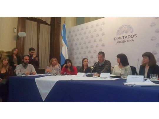 Los padres de la joven participaron de la presentación de los proyectos de ley. Foto gentileza: Fundación Micaela García.