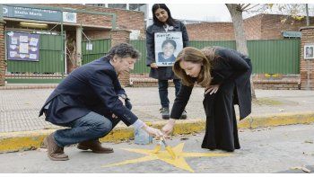 GESTO. María Eugenia Vidal y el intendente Gustavo Posse compartieron ayer una jornada de educación vial en el partido de San Isidro.