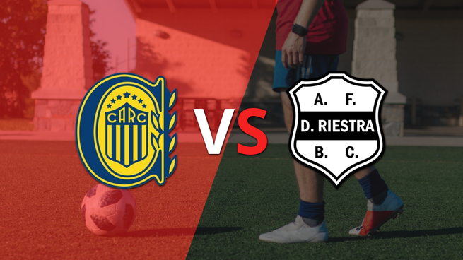 Ya rueda el balón entre Rosario Central y Dep. Riestra en el estadio Gigante de Arroyito