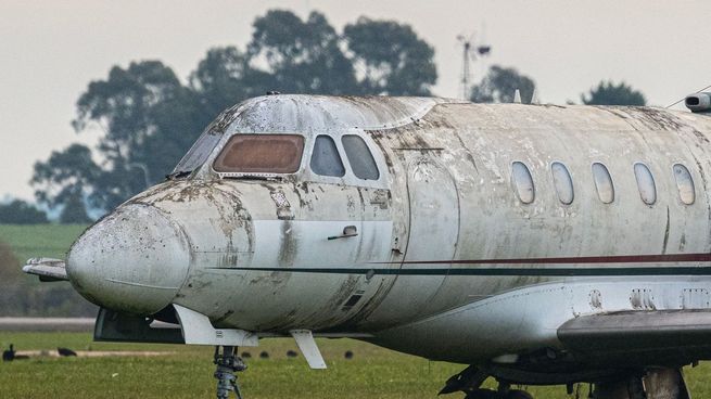 El avión Hawker utilizado para el Plan Cóndor está abandonado en Uruguay desde 2008.