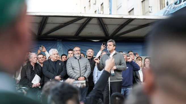 Sergio Massa en Plaza de Mayo