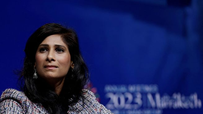 La subdirectora gerente del FMI, Gita Gopinath, agradeció a los funcionarios económicos que participaron de la discusión virtual.