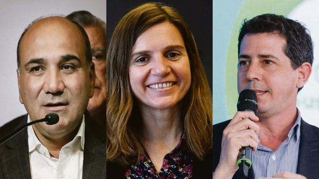 Juan Manzur, Fernanda Raverta y Eduardo Wado de Pedro.