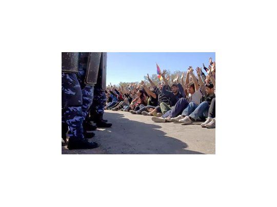 Imagen del año 2014, en el acampe que llevan adelante los manifestantes ambientalistas contra la multinacional Monsanto, en Córdoba