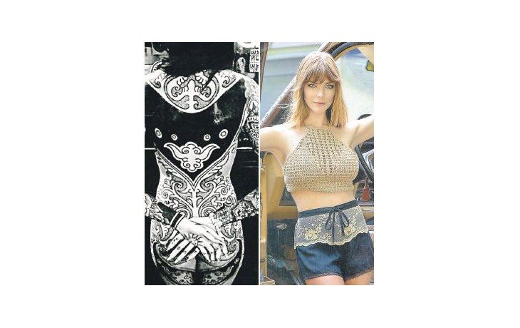 Hija I: Candelaria Tinelli, toda tatuada, sin la plata de papá. Hija II: Laura Laprida sigue alimentando las fantasías.