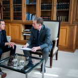 Carlos Sadir y Diego Santilli se reunieron en la Casa Rosada. Carlos Sadir y Diego Santilli se reunieron en la Casa Rosada.