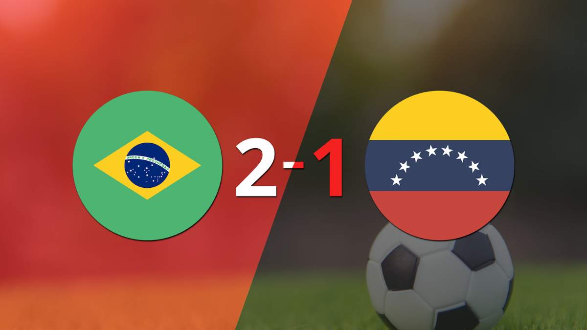 With the slightest difference, Brazil beat Venezuela 2-1