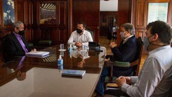 El secretario de Energía de la Nación, Darío Martínez, junto al intendente de Avellaneda, Jorge Ferraresi y al mandatario de Almirante Brown, Mariano Cascallares.