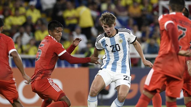 Argentina venció a Perú, pero no depende de sí misma para avanzar en el Sudamericano Sub 20.