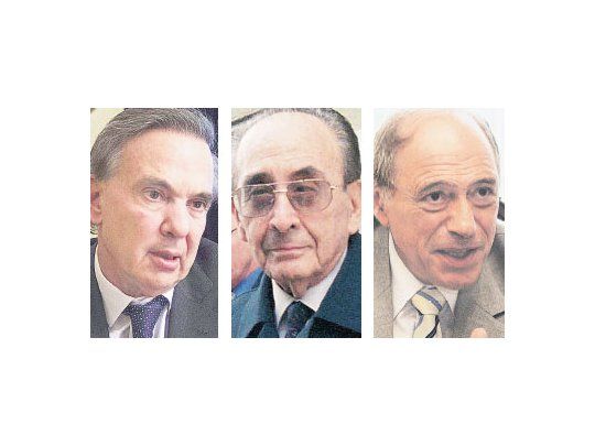 Miguel Pichetto, Carlos Fayt y Eugenio Zaffaroni