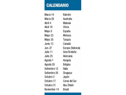 Corea debuta en el calendario de F-1