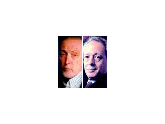 Julio Nudler (izq.) y Horacio Verbitsky