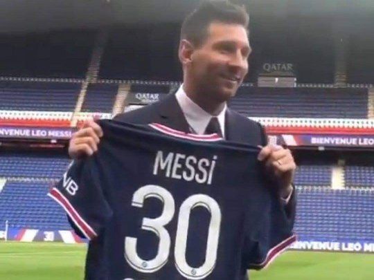Messi y sus primeras imágenes con la camiseta de PSG.