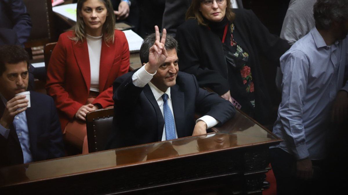 La Cámara de Diputados le aceptó la renuncia a Sergio Massa