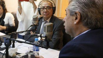 Recuerdo. Alberto Fernández y Mario Pereyra, en 2019.