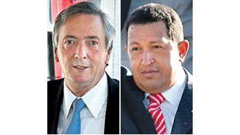 Néstor Kirchner y Hugo Chávez