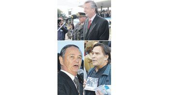ámbito.com | Néstor Kirchner en su discurso en el Colegio Militar donde dijo a los militares presentes como presidente de la Nación no tengo miedo ni les tengo miedo. A su lado Roberto Bendini. (arriba) El general retirado Miguel Giuliano al hablar en plaza San Mart