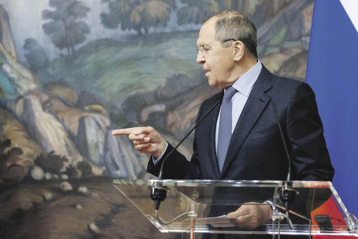 DUREZA. El canciller Serguéi Lavrov fue ayer el encargado de expresar el rechazo de Rusia a retomar las negociaciones con la OTAN para definir un nuevo orden en Europa del Este.