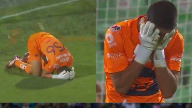 El joven arquero de Pumas Rodrigo Parra, con 17 años y 7 meses no tuvo un buen debut en la Liga MX al cometer un grosero error en el segundo gol de Santos.