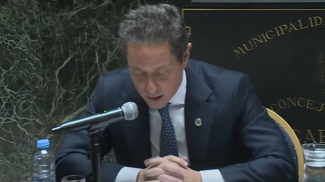 Gabriel Sánchez Zinny acudió a la Legislatura porteña para dar sun primer informe de gestión.&nbsp;