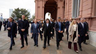 Javier Milei logró una foto de unidad en el marco del Tedeum. Javier Milei logró una foto de unidad en el marco del Tedeum.