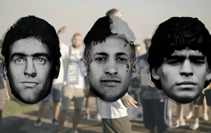 L-Gante interviene el clásico de Rodrigo La mano de Dios para homenajear a Maradona