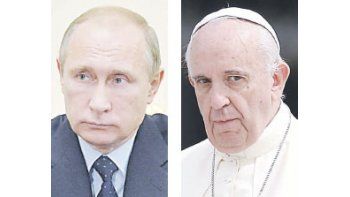 Vladímir Putin y Papa Francisco