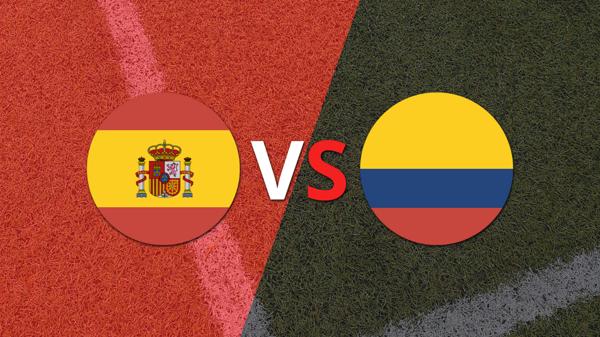 Spain and Colombia meet in a friendly match