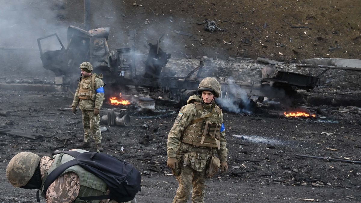 kyiv bombed a Russian military base and left 63 dead