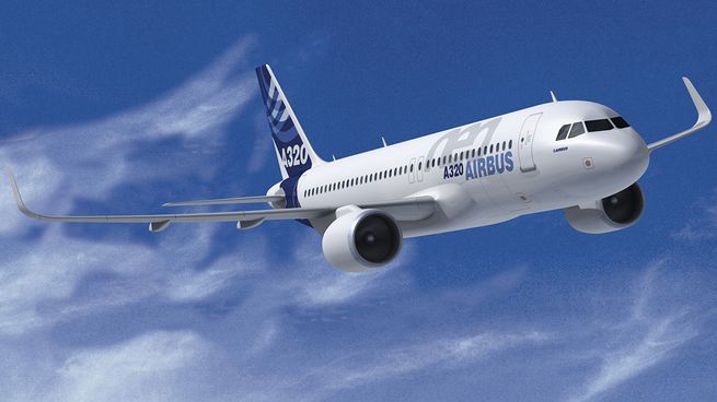 El A-320 es el modelo de avión de fuselaje angosto de la fabricante europea Airbus.