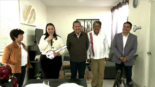 Entrega de viviendas de la Conavi en Zacatecas.