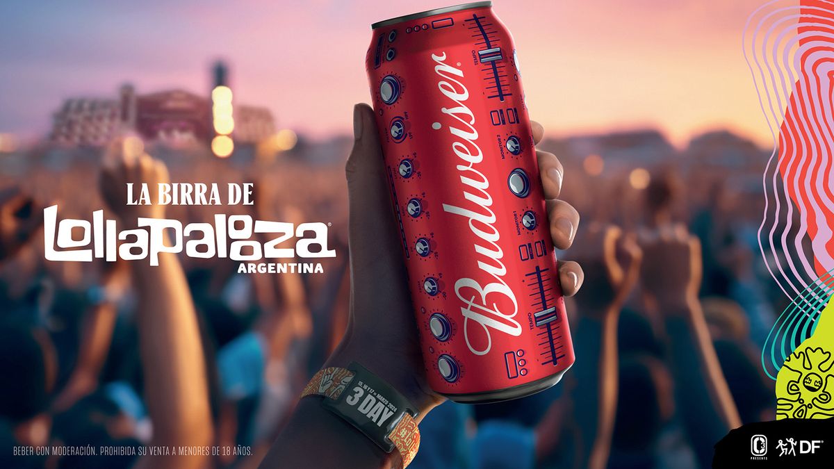 Budweiser, presente en el Lollapalooza, y con nueva lata edición limitada