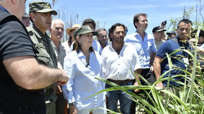 Patricia Bullrich y Gustavo Sáenz.