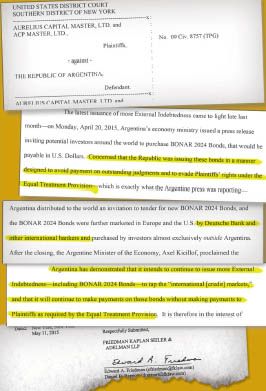 Buitres quieren que Griesa frene pagos del Boden 24 (foto 1)