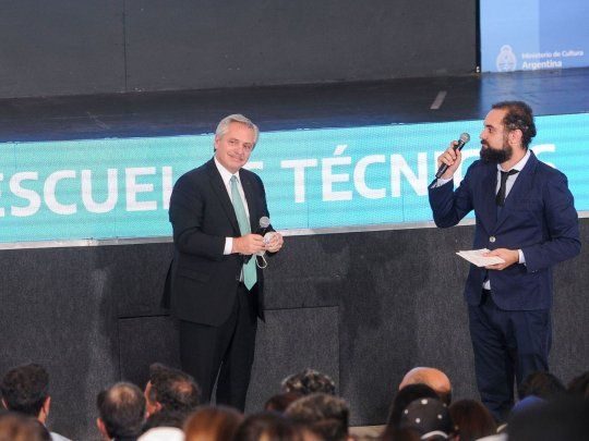 Alberto Fernández en Tecnópolis&nbsp;