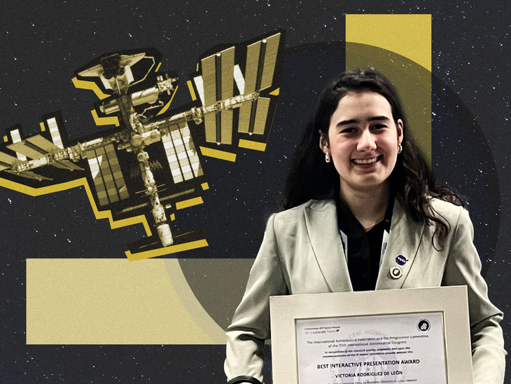 Victoria de León, la mexicana que trabajará para la NASA. Victoria de León, la mexicana que trabajará para la NASA.